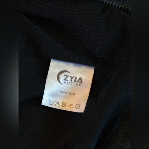 Zyia Active Size Small Leopard Windbreaker Bomber Jacket Hooded Lightweight - Picture 13 of 15